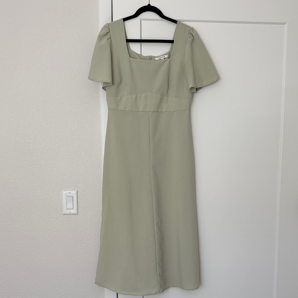 Nordstrom Light Green Midi Dress